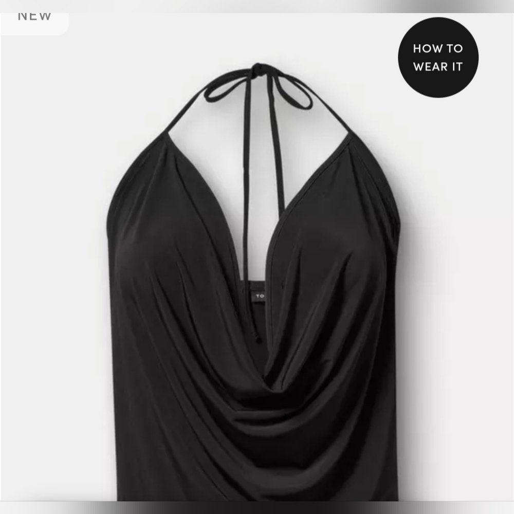 TORRID black Cowl Neck Tank Size 00 (10)